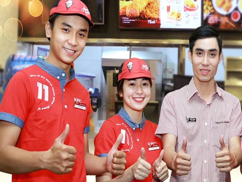 KFC tuyển dụng nhân viên nhà hàng